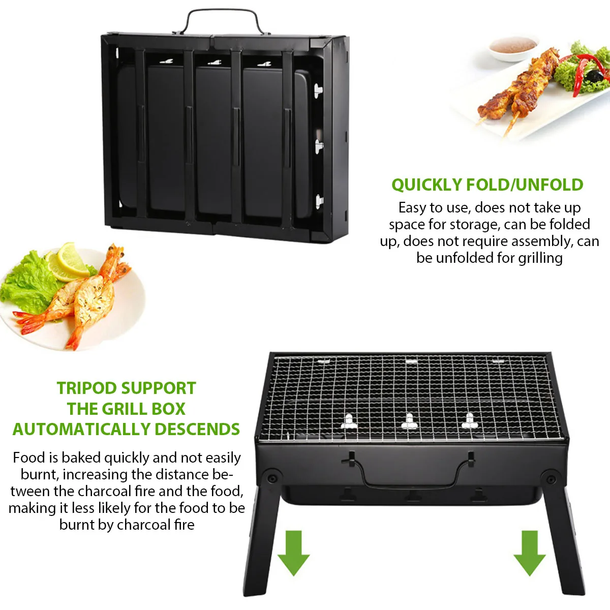 Portable Mini BBQ Charcoal Grill 4