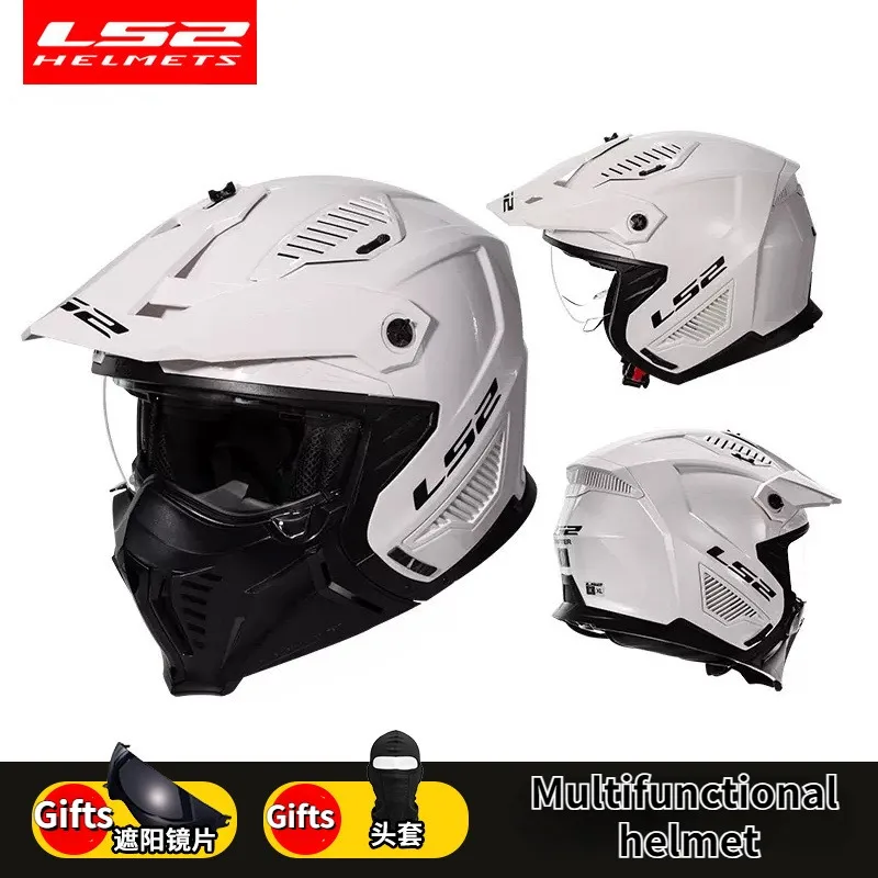 Original LS2 OF606 Motorcycle Helmet MultiPurpose Off-Road Racing Summer Anti-Glare casco Motocross Summer High Quality capacete