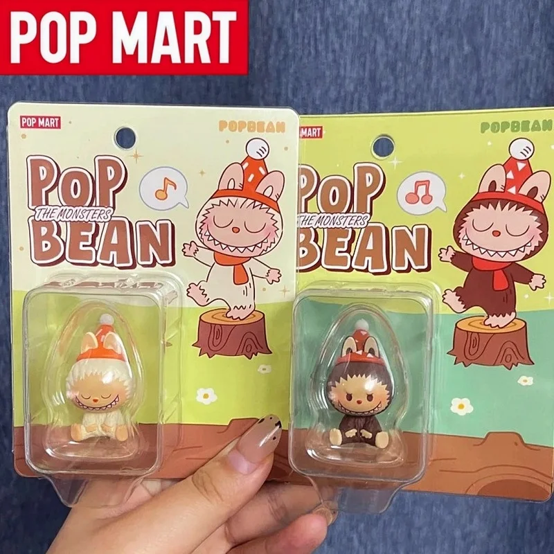 

POP MART 10th Anniversary Labubu Serie Headphone Case POPBEAN Blind BoxThe Monster Forest Fairy Tale Anime Figure Ornament Gift