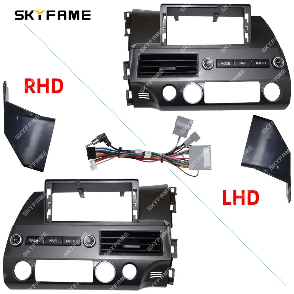 

SKYFAME Car 12.3 Inch Frame Fascia Adapter Android Radio Dash Fitting Panel Kit For Honda Civic