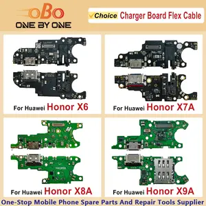 Bilashmart USB Charging Port Dock Connector Huawei Honor X6 X6A X6B X7A X7B X8A X8B X9A X9B X8 5G Charger Board Flex Cable Repair (1PC)