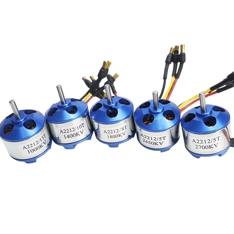 A2212 Blue Brushless Motor 1000KV 1400KV 1800KV 2450KV 2700KV for RC Airplane Platform Multi-Rotor Outrunner Brushless Motor