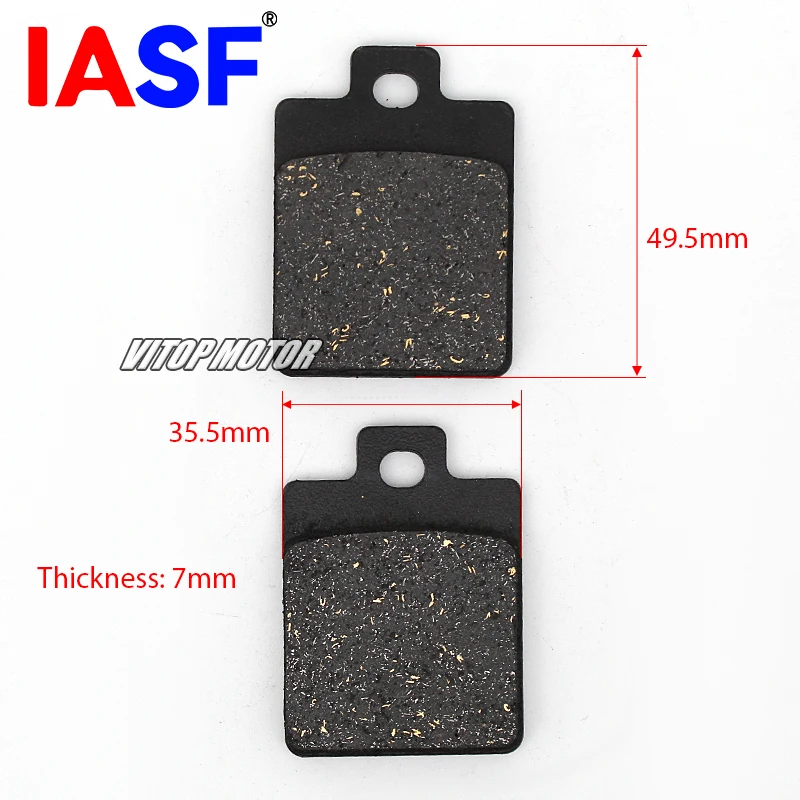 HATTCLUAN Motorcycle Front Rear Brake Pads Fits for Sym Jet 14 125 50 200 XS150T-9/9B XS175T-2 Cruisym150/180 JET SL 150