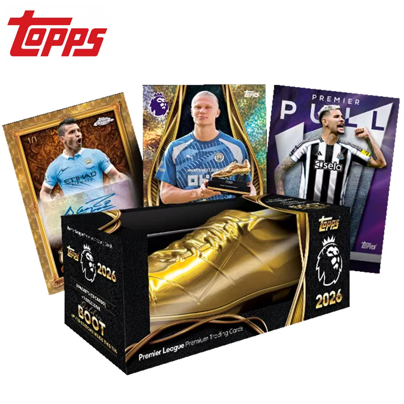

Официальная банка Premier League Golden Boot Award Topps 2026, футбольный подарок для любителей и коллекционеров, герметичная коробка для коллекционных карточек