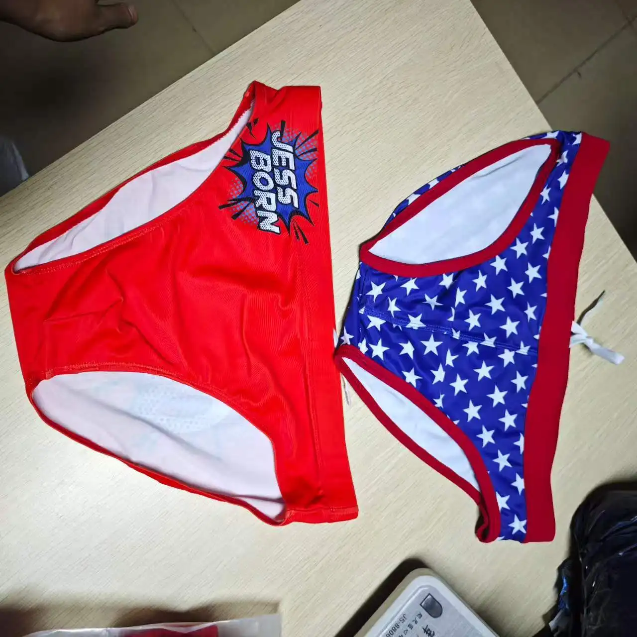 2026Fashion Original Men's Triangle Swimsuit Beach Hot Spring Swimsuit Low Waist Printed Swimsuit Fashion 10005