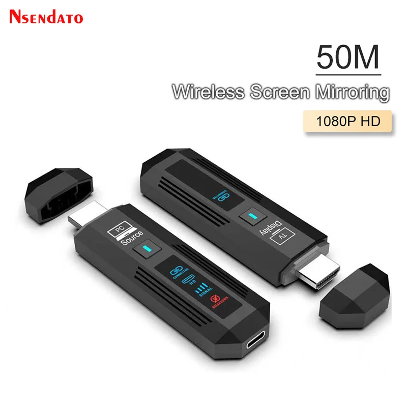 

Беспроводной HDMI-передатчик и приемник 5G 50M, 1080P, для передачи видео и аудио, для ноутбука, телевизора, проектора, монитора, ПК