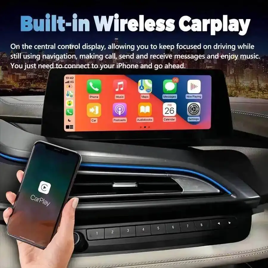 Car Radio Multimedia For BMW I8 2014-2020 NBT EVO Android Player Stereo Auto Carplay GPS WiFi 4G DSP 10.25inch Ultra-thin Screen