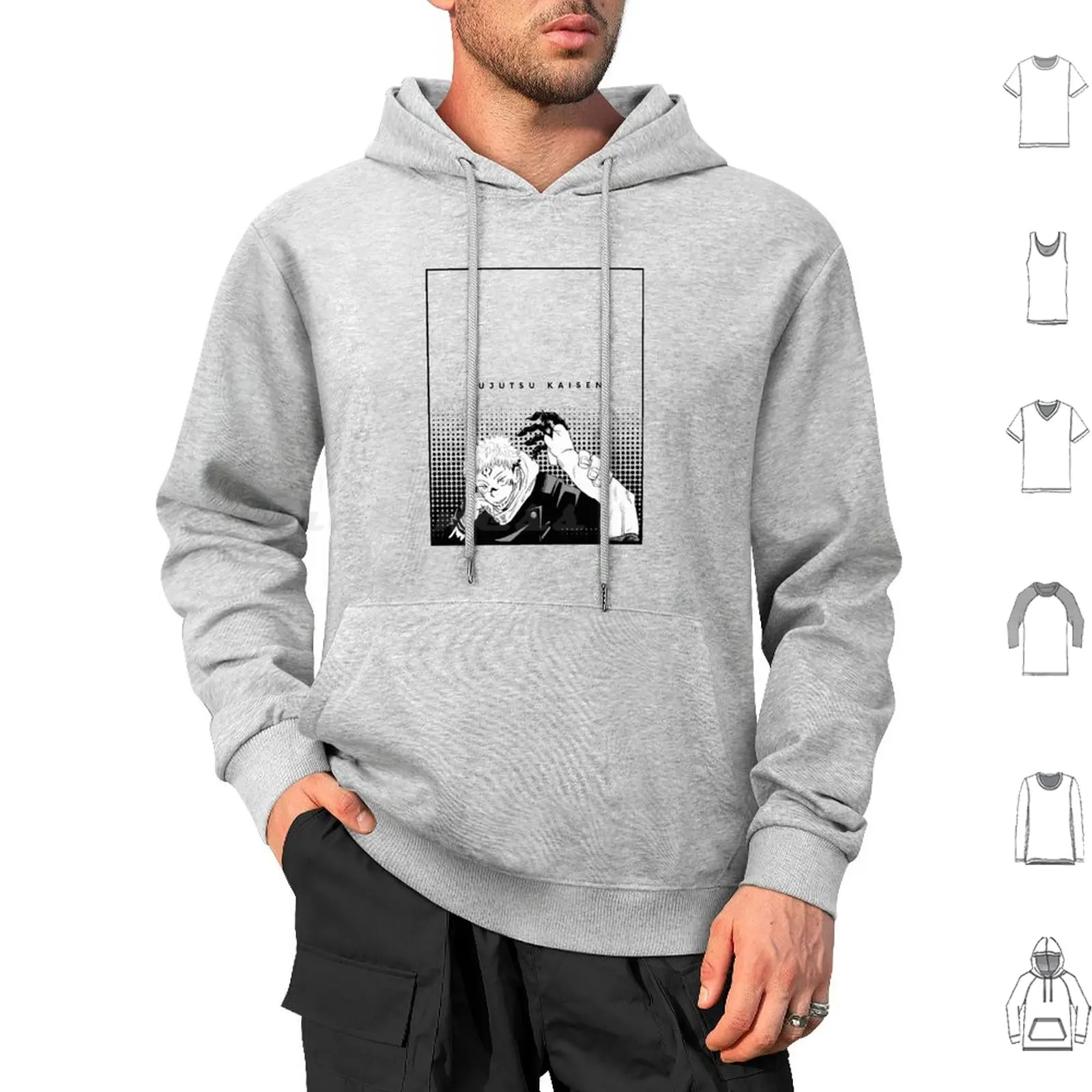 Playful Sukuna Hoodie cotton Long Sleeve Sukuna Ryomen Sukuna Itadori Yuuji Yuuji Jjk Jujutsu Kaisen Anime Shonen Gojo Satoru