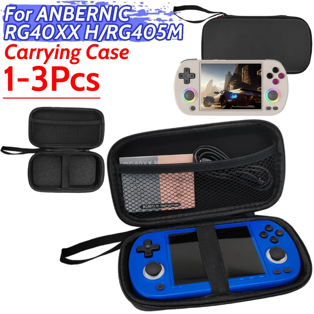 EVA Hard Carrying Case for ANBERNIC RG40XX H/RG405M Game Console Shockproof Travel Protective Case with Hand Strap