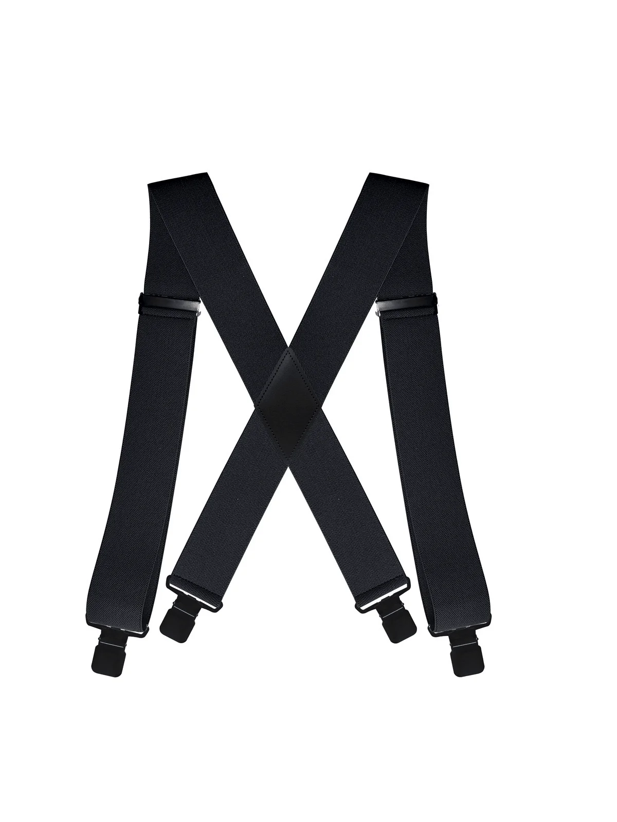 Stylish Men's Heavy-Duty 2" Wide Side Clip Suspenders - Perfect for Work, Christmas & Outdoor Adventures