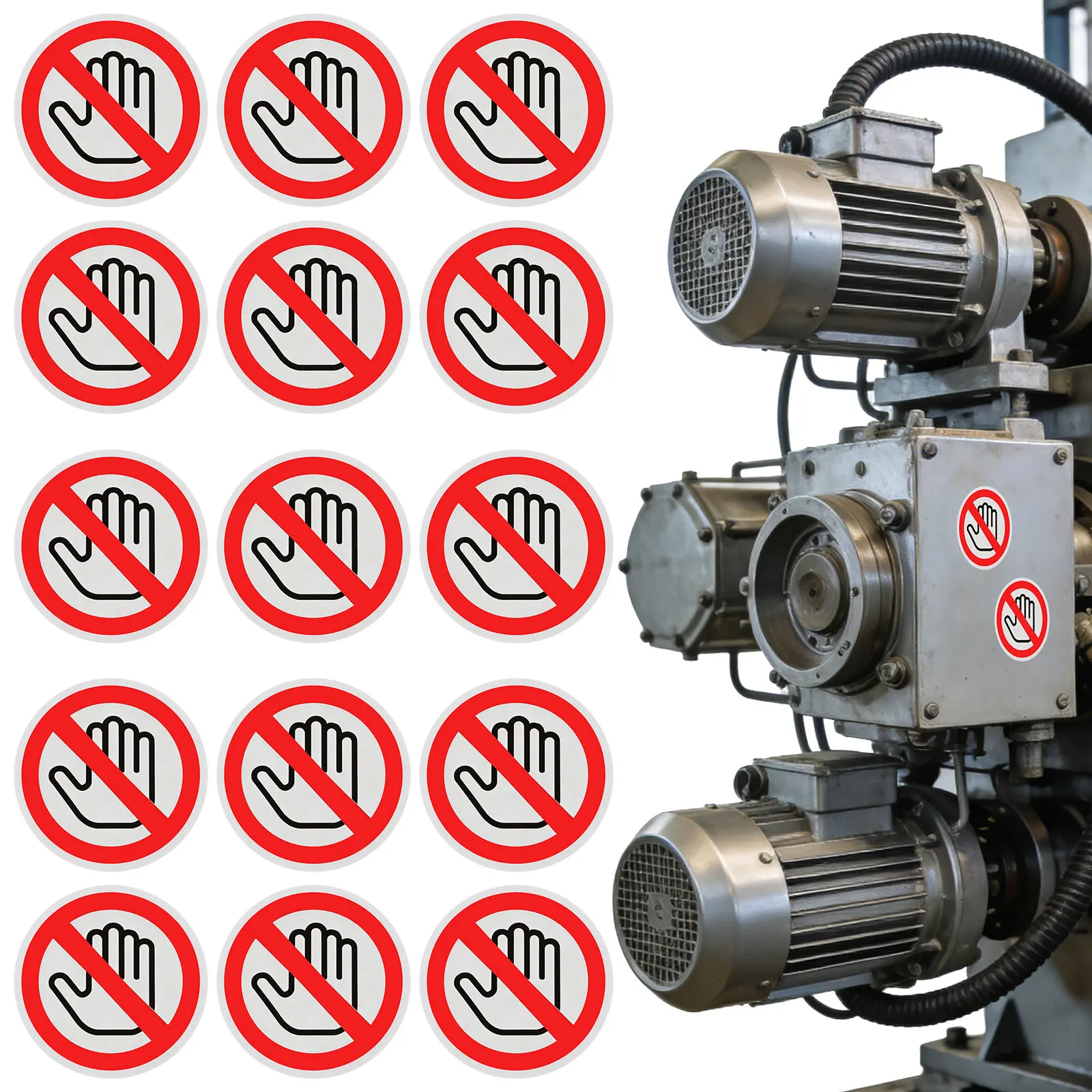 Lab Equipment - 20 buah Stiker Peringatan Keselamatan, Daya