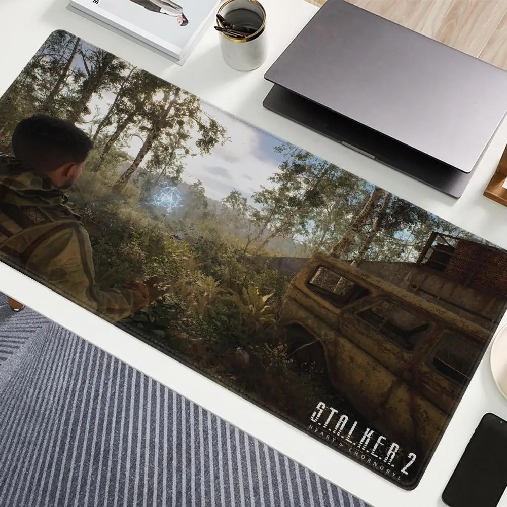 Stalker 2 Extra Large Gaming Mouse mat Computer Laptop Rubber Pad Gaming Keyboard Pad Desk Pad XXL 12060 cm Lock Edge Mouse Pad