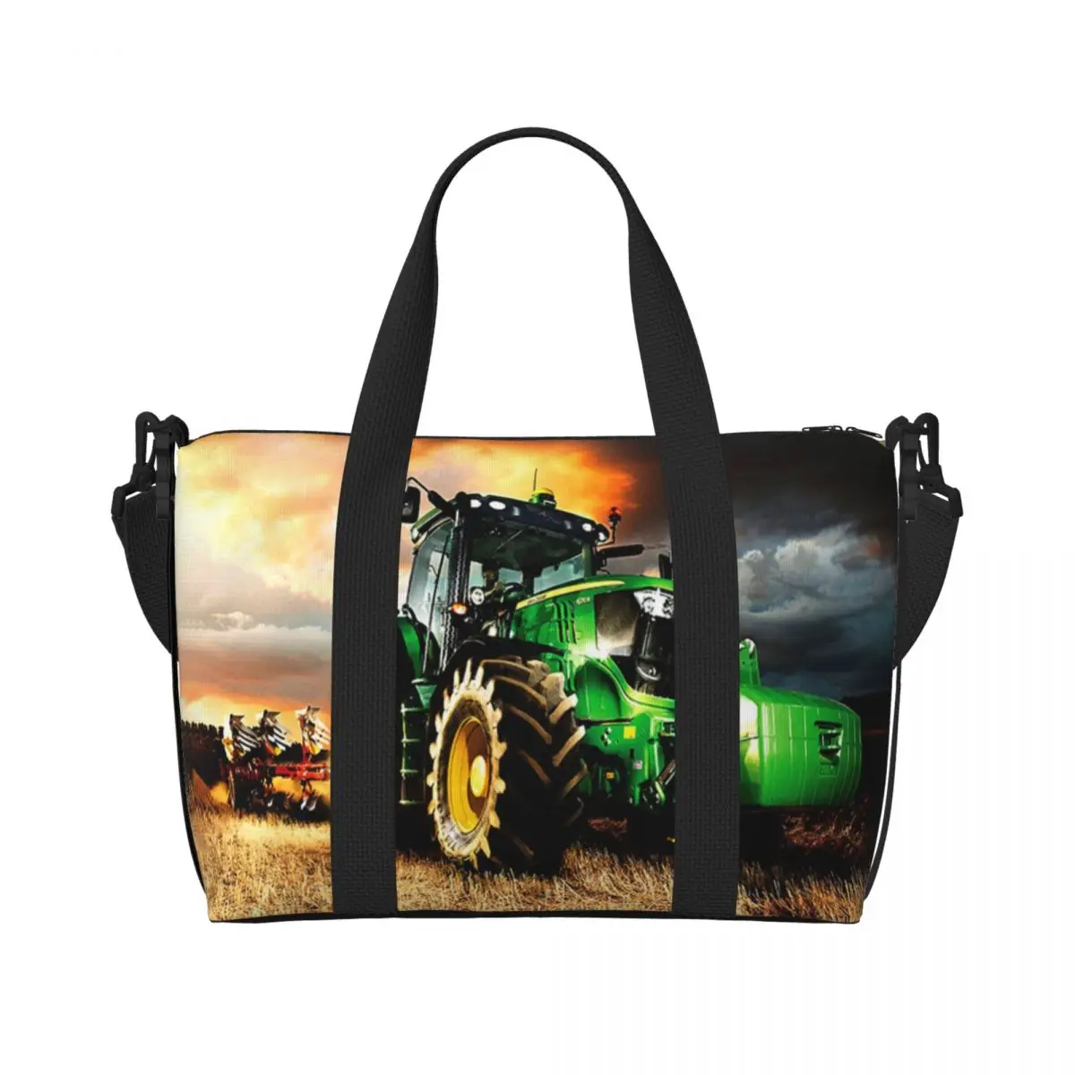 

Изготовленная на заказ пляжная большая сумка для трактора, женские пляжные дорожные сумки с большим отделением для спортзала