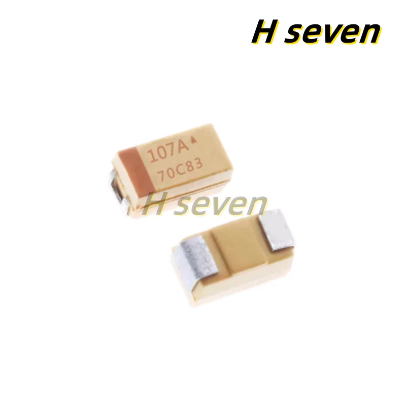 10pcs 1206 SMD Tantalum Capacitor 3216 A Type 10V 100UF ±20% TLJA107M010R1400 107A