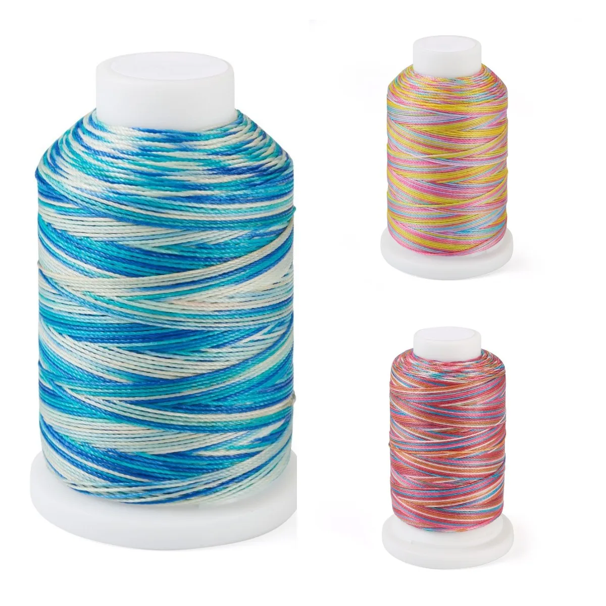 

230m/Roll 0.5mm Gradient Color 6-Ply Waxed Polyester Cord Bracelet Braided String DIY Tassels Beading String Rope