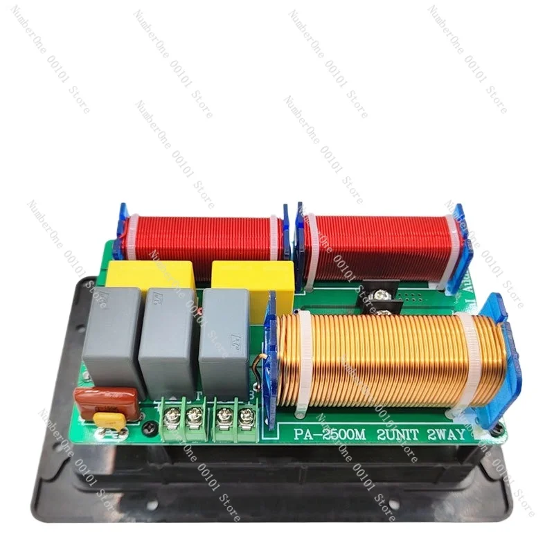 

800W high-power high-bass two-way frequency divider, audio frequency divider with Ohm Canon seat switch junction box