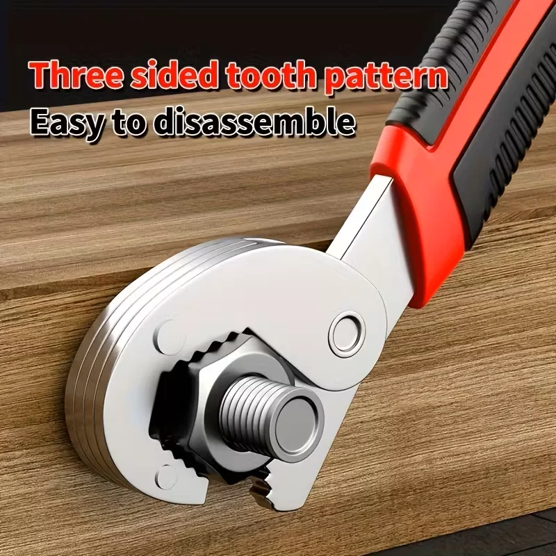 

Wrench Tool Multi functional Universal Wrench Adjustable Wrench Large Opening Fast, Durable Stainless Steel Material
