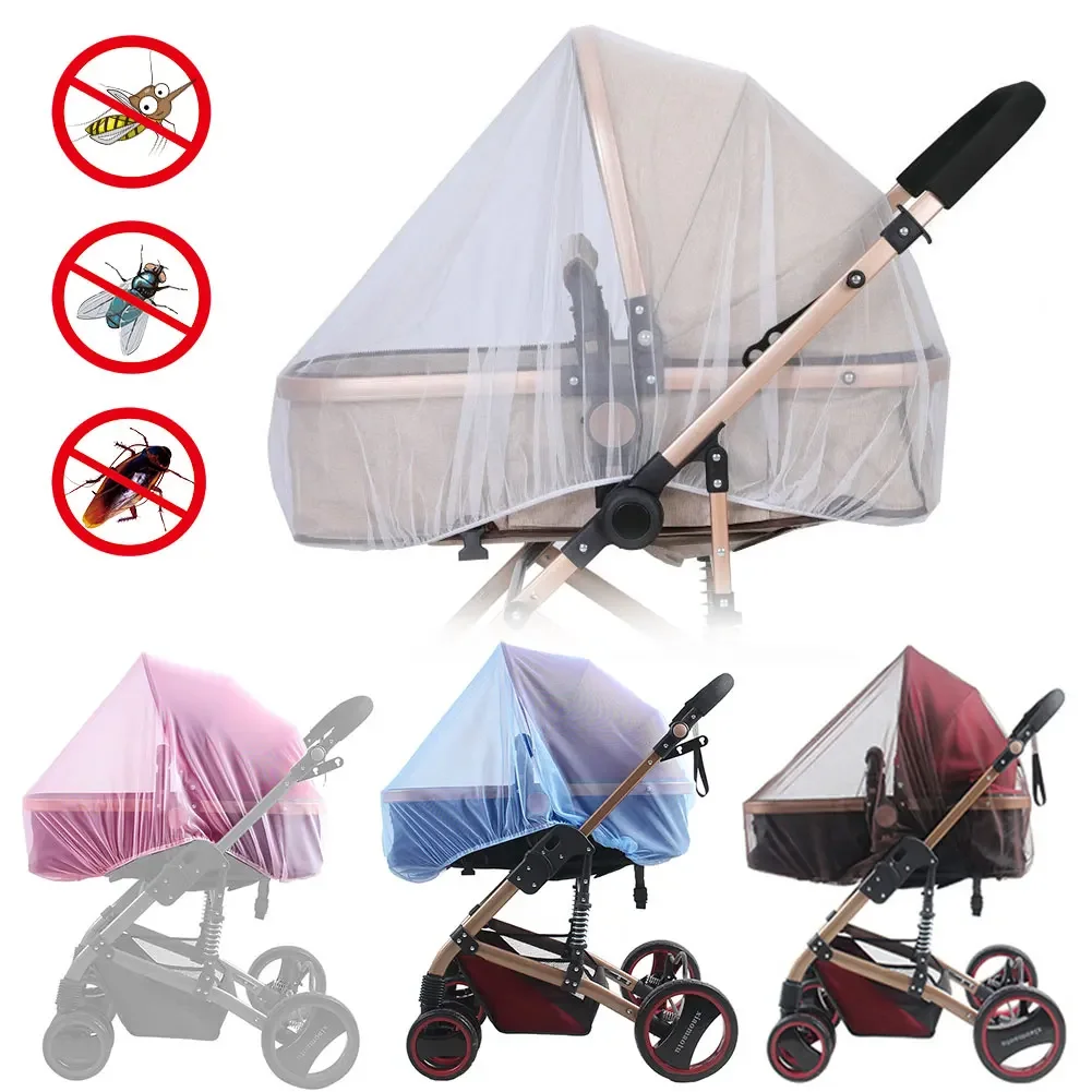 Mosquito Net For Baby Stroller Summer Pram Insect Shield Net Infants Pushchair Cart Safe Protection Mesh Pram Accessories