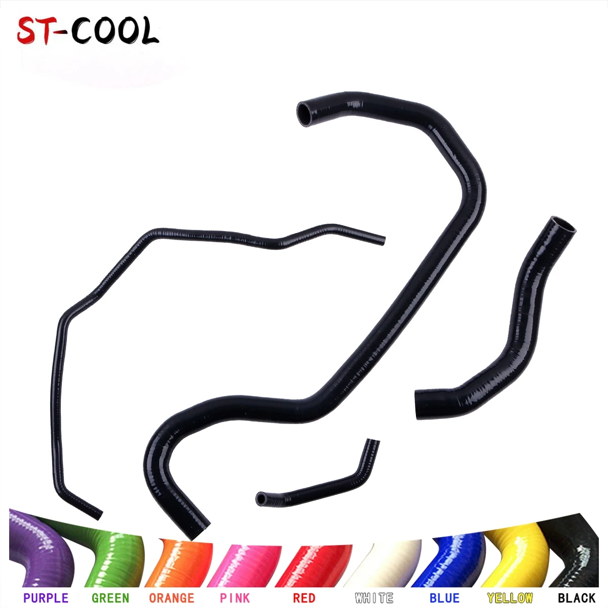 

For 2003-2006 Hummer H2 6.0L 2004 2005 Water Silicone Coolant Radiator Hoses Tubes Kit Piping 4Pcs 10 Colors