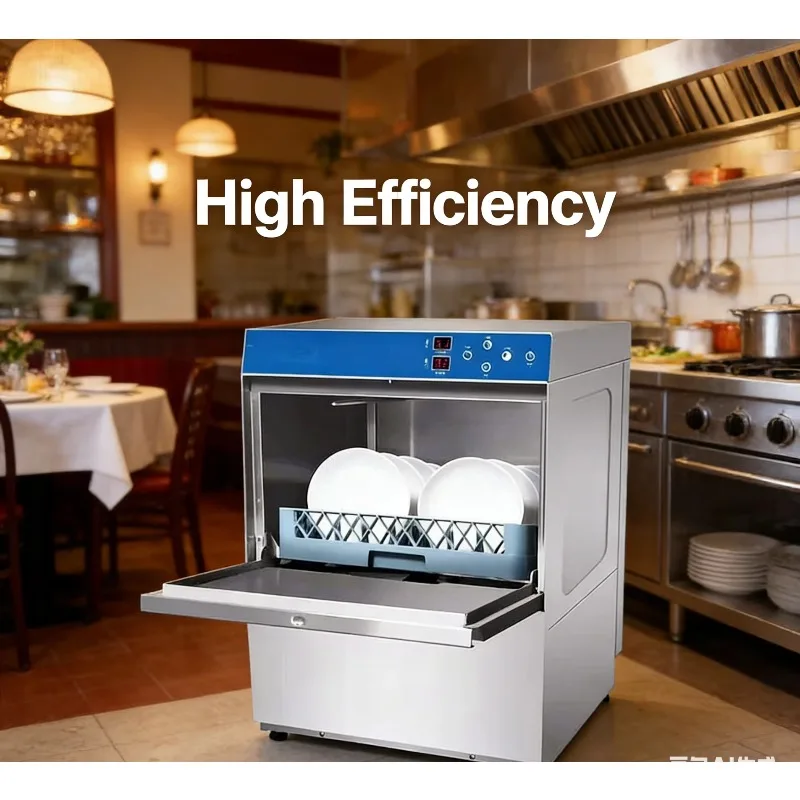 Heavy Duty Smart Commercial Undercounter Dishwasher 304 Stainless Steel 220-240V  for Restaurant Bar Hotel Kitchen Dish Washing
