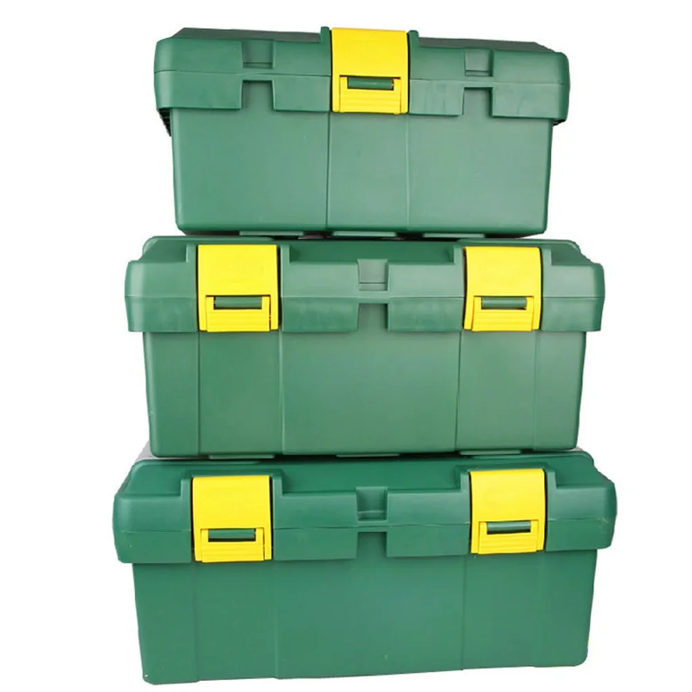 Storage Container with Reinforced Corners and Ergonomic Handle Designed for Mechanical and Assembly Applications
