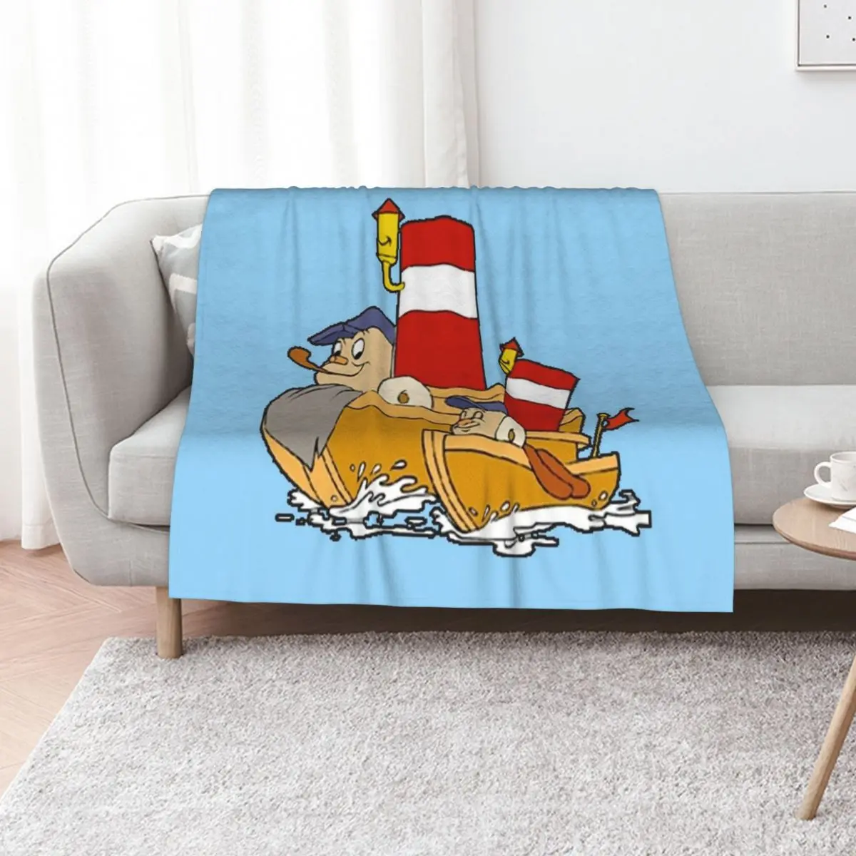 

Big toot and little toot Throw Blanket Vintage Luxury Throw Furrys Multi-Purpose Blankets