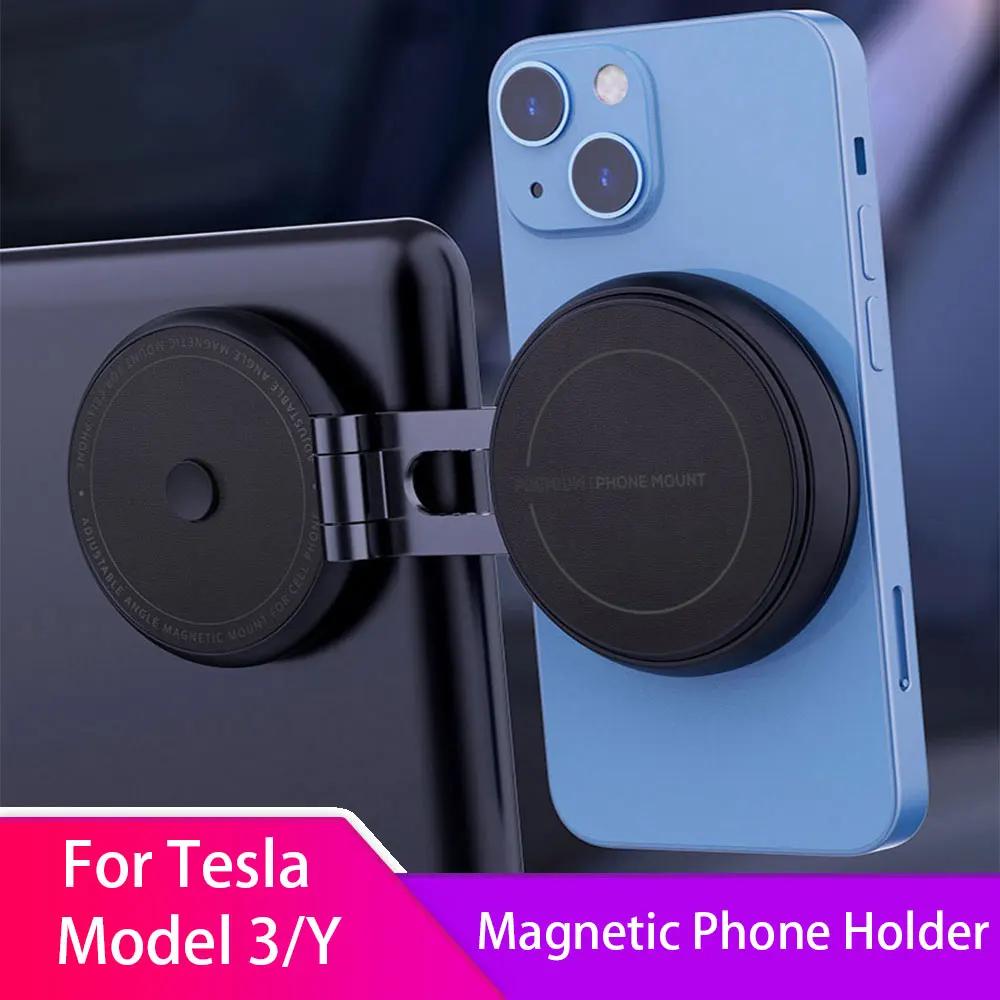 

For Tesla Model 3 Y 2017-2023 Magnetic Car Phone Holder Mount Mobile Cell Phone Stand 1PC