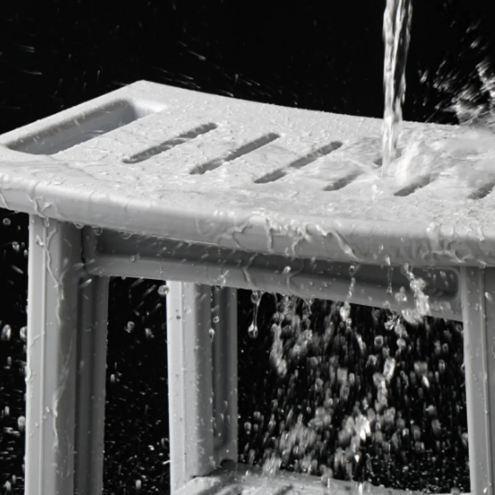 Non-Slip Shower Bench Thickened Shower Bench Bathroom Stool Waterproof Household Furniture Lightweight