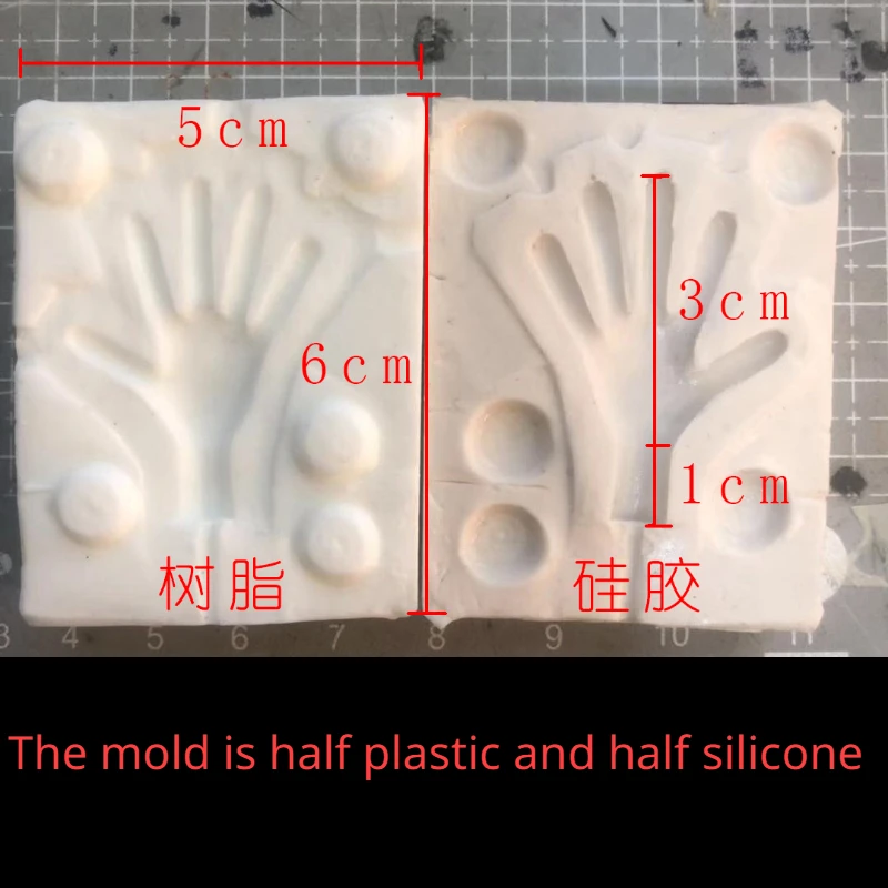 Stop-motion animation silicone hand, making hand mold, stop-motion animation doll silicone hand flip molds resin mold