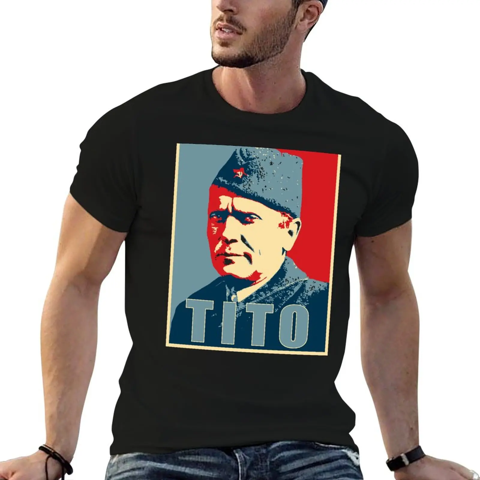 

Josip Broz Tito T-Shirt customizeds tshirts personalised Men's cotton t-shirt
