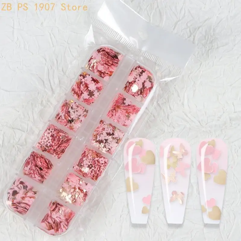 Resin Filling Heart Glitter for Epoxy Resin Mold Filler Sequins Art Decors 55KA