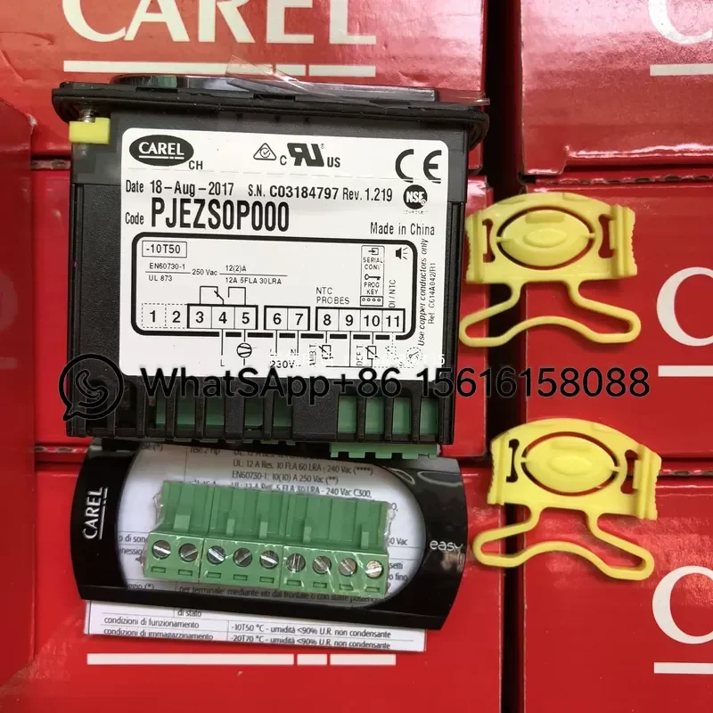 Italian Carle Thermostat PJEZS0P000 PJEZSOPOOO 220V Relay Temperature Controller Refrigeration Parts Complete Model Number