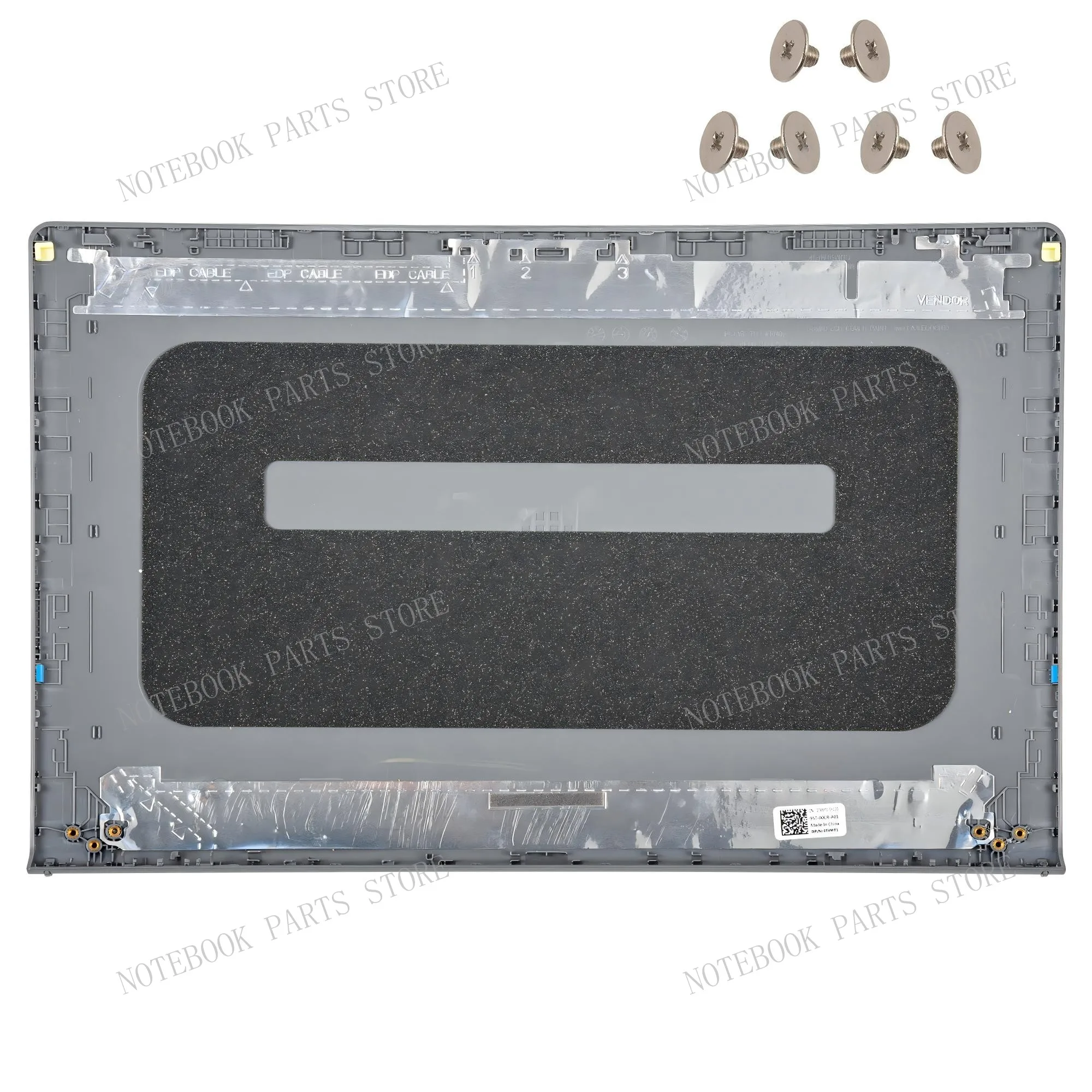 ฝาหลัง + ฝาหน้า + บานพับสำหรับ Inspiron 3510 3511 3515 3520 3521เงิน0DDM9D สีดำ00WPN8สีเทา0T4MT1ซ่อมชิ้นส่วนพลาสติก