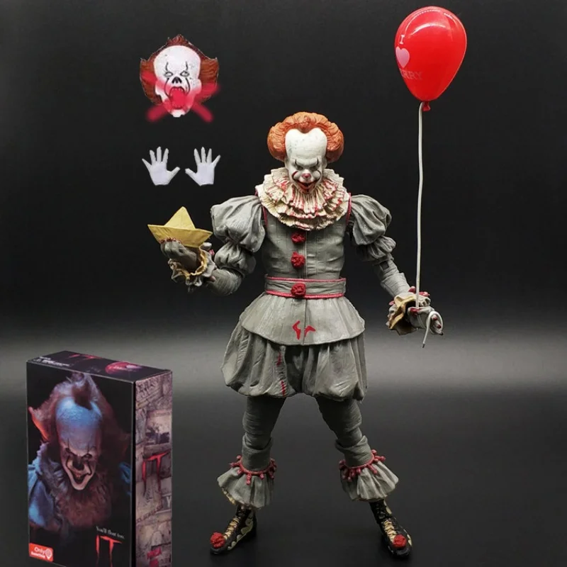 Коллекционная фигурка Neca It Pennywise Joker Reborn Moonlight, лимитированная серия, люкс-издание, модель куклы в стиле хоррор, подарок для фанатов кино