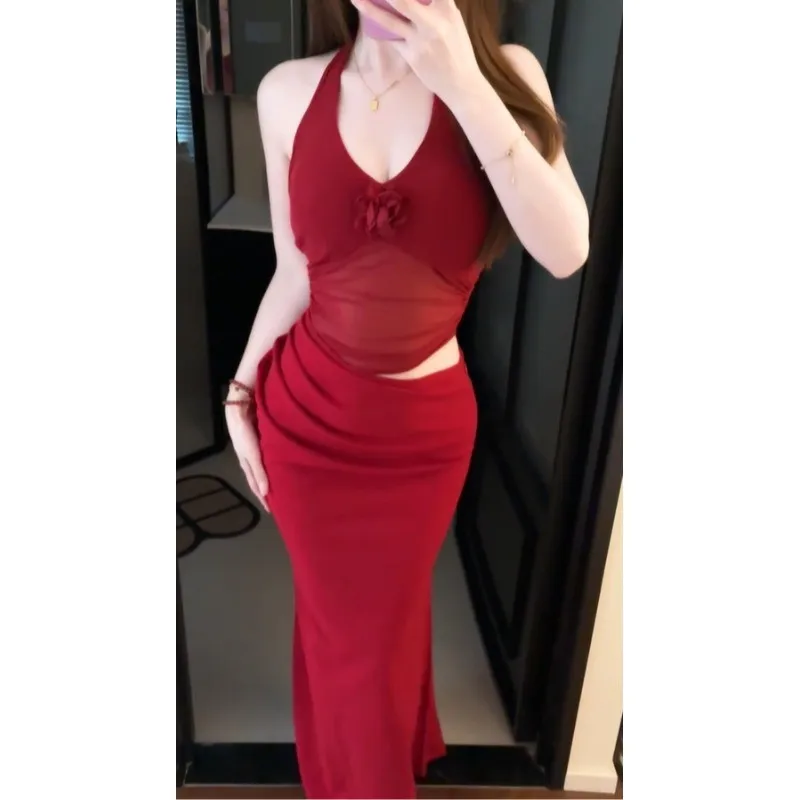 Sukienki Bez Rękawów Damskie Quinceanera Czarne Letnie Haftowane Ręcznie Marszczone Z Efektem Marszczenia Smocking Dopasowane Wyszczuplające Piknikowe Biurowe