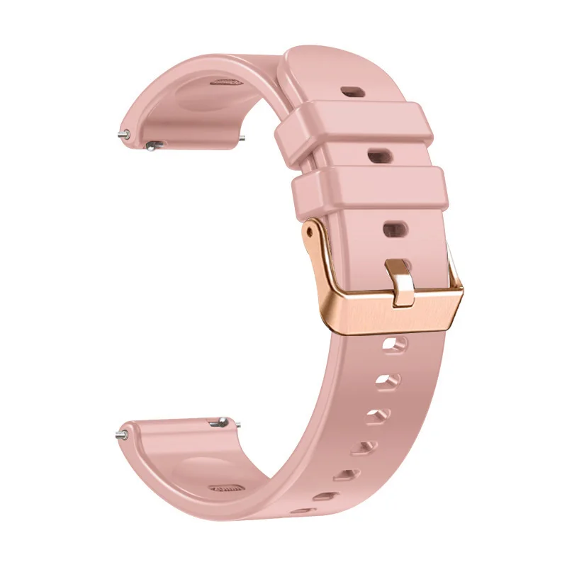 Vivoactive 3 Smart Watch Strap Bracelet For Garmin Venu 2 Plus SQ 2 Forerunner 245 645 Silicone Rose Gold Buckle 20mm Wristbands