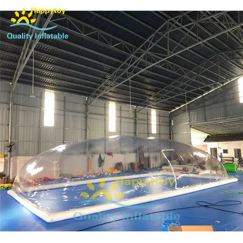 Barraca inflável transparente da abóbada do PVC da barraca inflável da abóbada da piscina do uso do inverno para a piscina