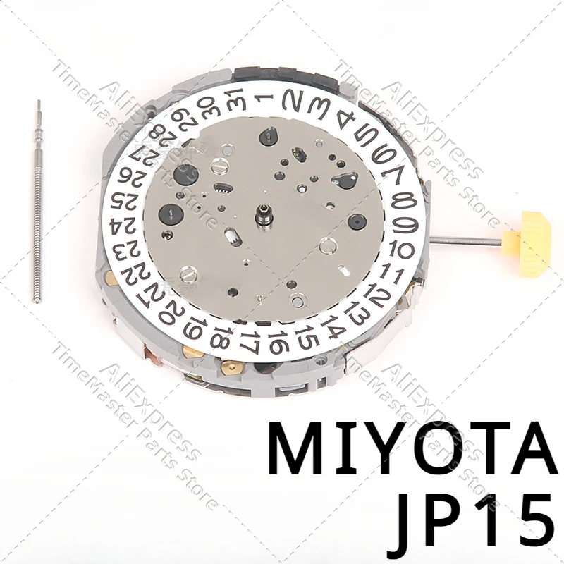 MIYOTA JP15 Mechanizm Japoński Oryginalny Zupełnie Nowy Mechanizm Kwarcowy 6.9.12 Mały Drugi Zegarek Mechanizm Akcesoria