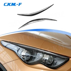 Carbon Fiber Bodykits Car Bumper Headlight Lamp Eyebrow Eyelid Trim for Infiniti Q60 G35 V35 QX70 FX35 FX37 FX50 2002-2022