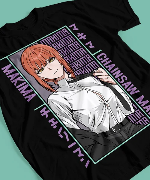 

T-shirt for Anime Chainsaw Man Makima