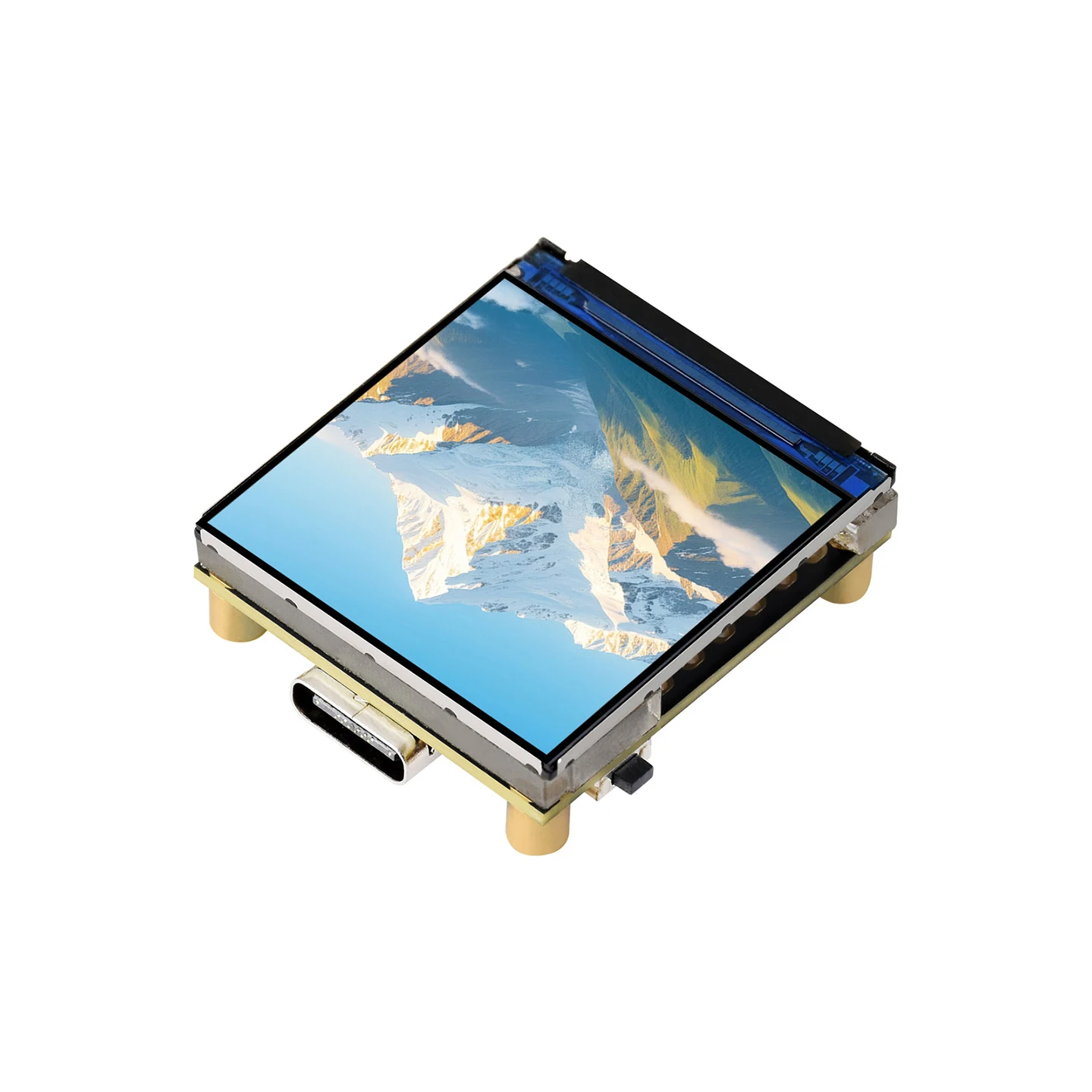 Fotografia 6: Placa de Desenvolvimento Waveshare ESP32-C6 com Display LCD de 1.3 polegadas 240×240, Processo de Imersão em Ouro, Processador RISC-V de 32 bits de Alto Desempenho