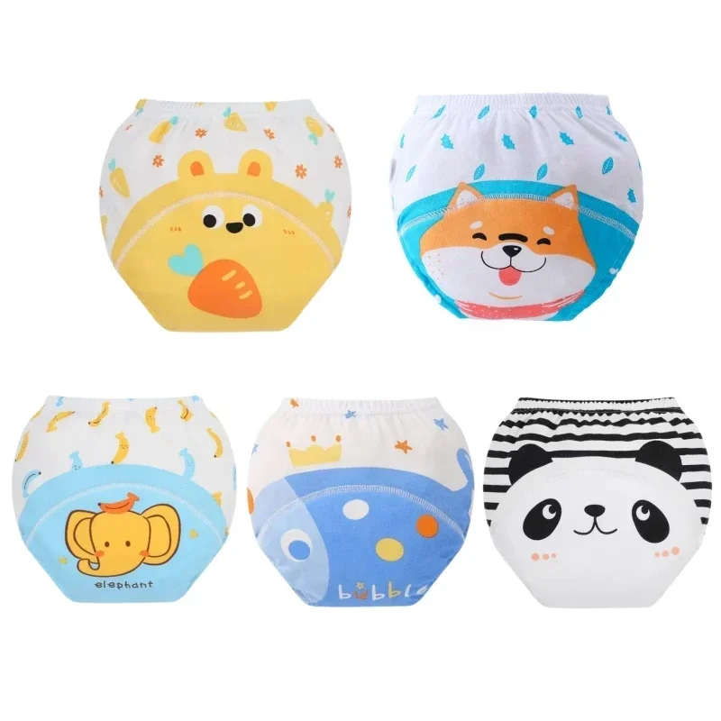 1pc pantaloni da allenamento per bambini riutilizzabili impermeabili pantaloncini per neonati biancheria intima di stoffa pannolini per bambini mutandine fasciatoio