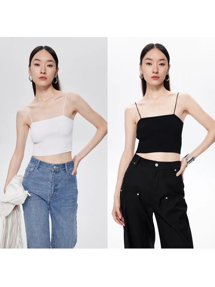 

Экологичная женская майка без этикетки из ткани Eilite с охлаждающим эффектом, однотонная, для повседневной носки