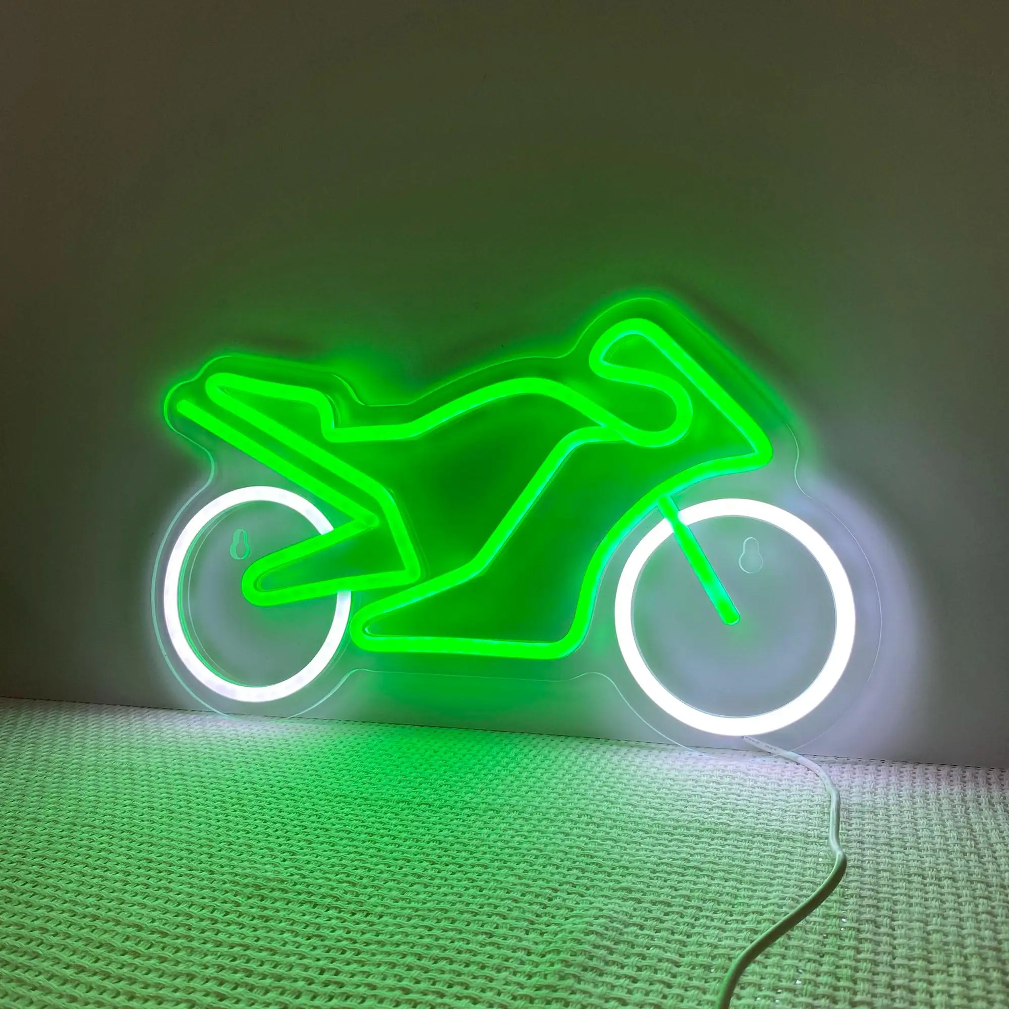 

Sportbike Neon Sign Wall Art Decor Business Shop Motorbike Wall Hanging Personalized Gift For Teens Boy Bedroom Game Room Neon