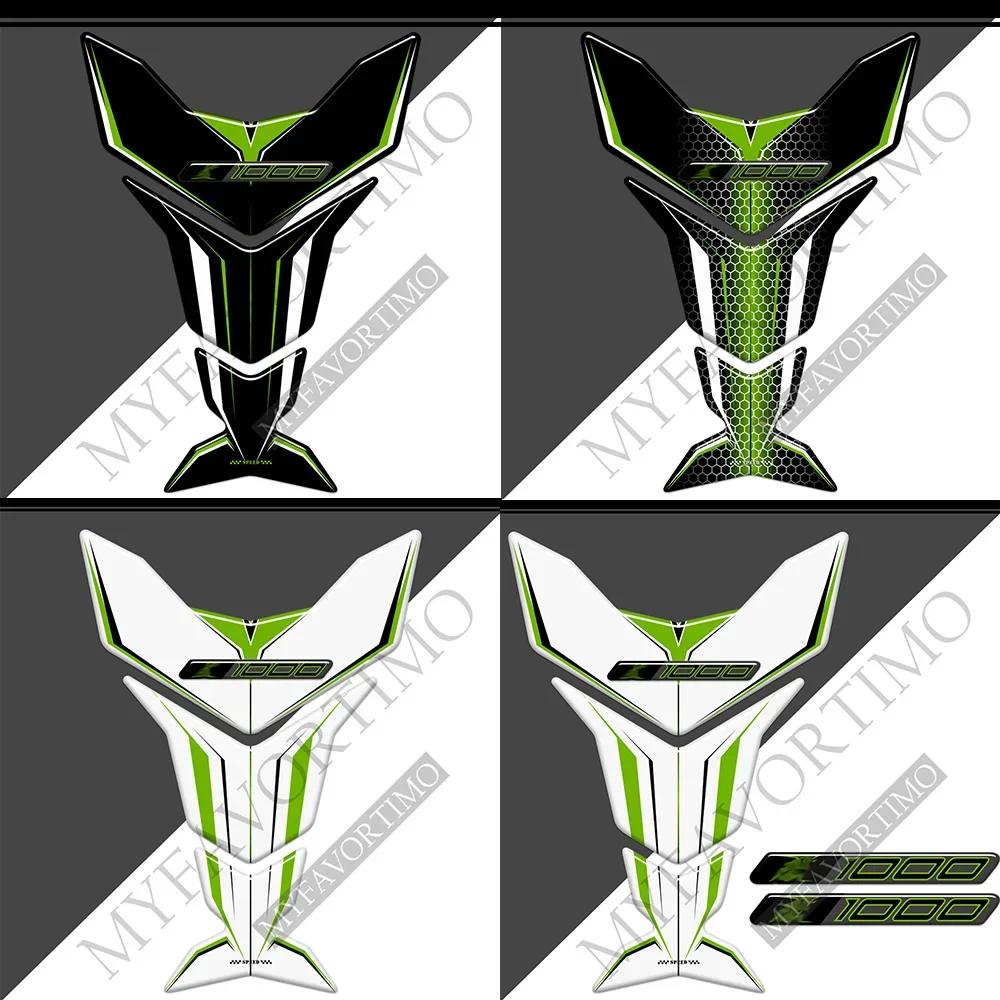 Protector Tank Pad Decal Kit Knee For Kawasaki Z 1000 RS SX Z1000 Emblem Badge Logo Fuel Oil Stickers