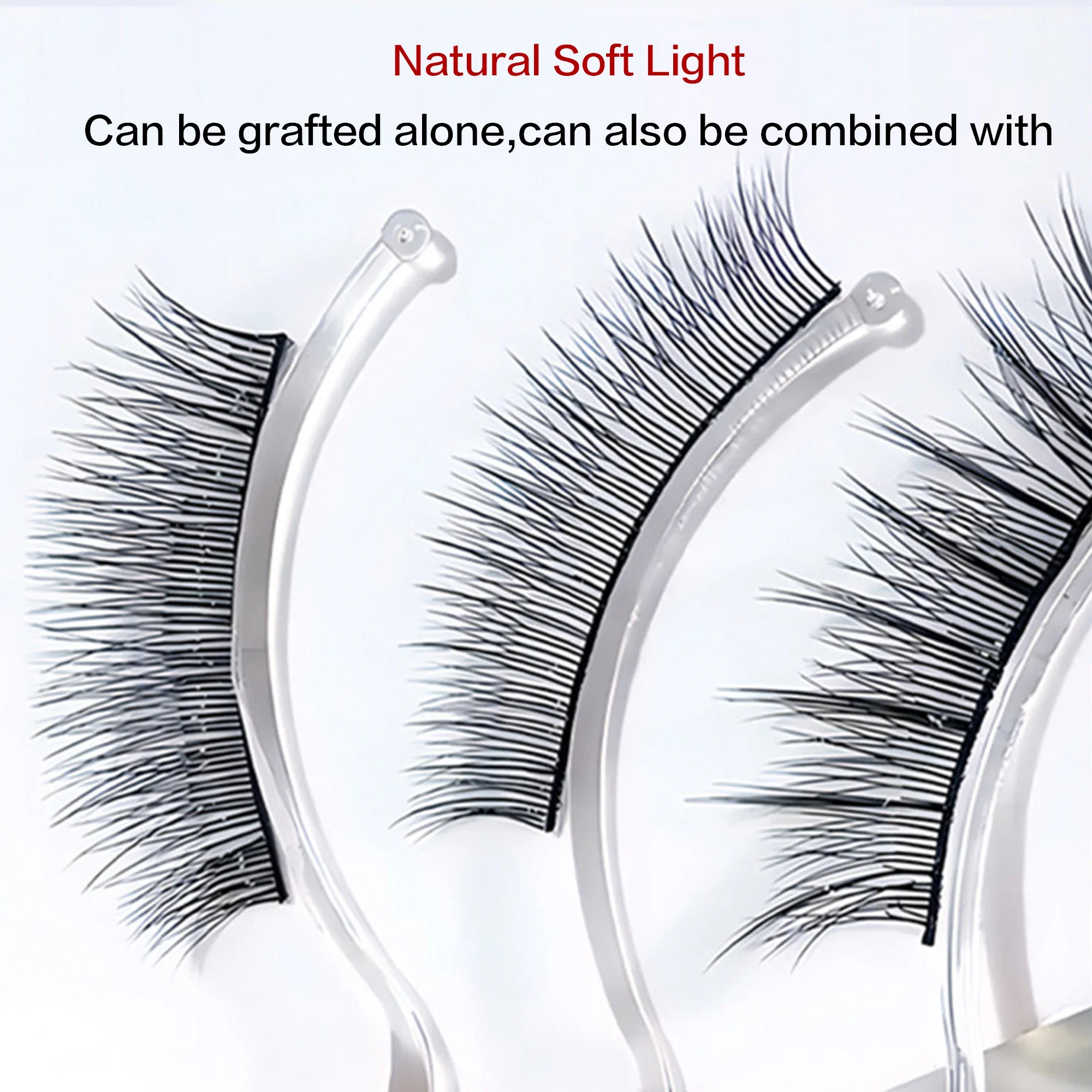 PRAECLARUS V Shape Lashes C/D/DD 8-14mm Individual Eyelash 0.07mm Natural Soft Light Eyelashes Extension Volvet V Shape Eye Lash