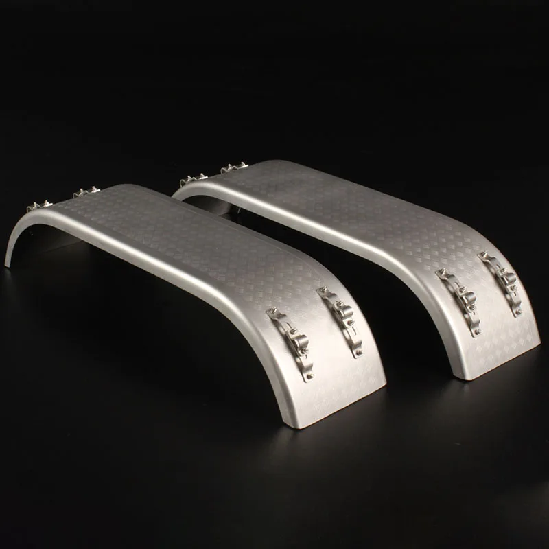 Maßstab 1:14 2 Stück Metallsimulation Metallkotflügel für Tamiya RC Truck SCANIA 770S R620 VOLVO BENZ Arocs MAN TGX Autozubehör