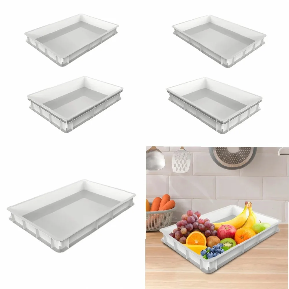 

Pizza Dough Proofing Box Vegetable Organizer Baking Accessories Food Storage Tray for Household Kitchen Restaurant Bakery