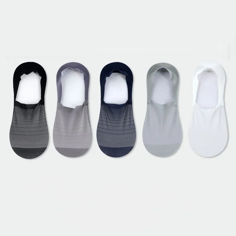 Sommer Unsichtbare Herren No Show Socken Silikon Non-slip Low Cut Ankle Boot Socken Ultra-dünne Mesh Atmungsaktive Männer männliche Socke Hausschuhe