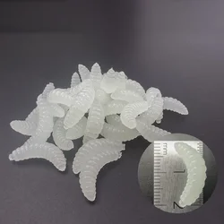 50 Uds. Cebo Artificial de 2,4 cm, gusanos de silicona, alimentador de peces, gusanos de pan falsificados para pescar